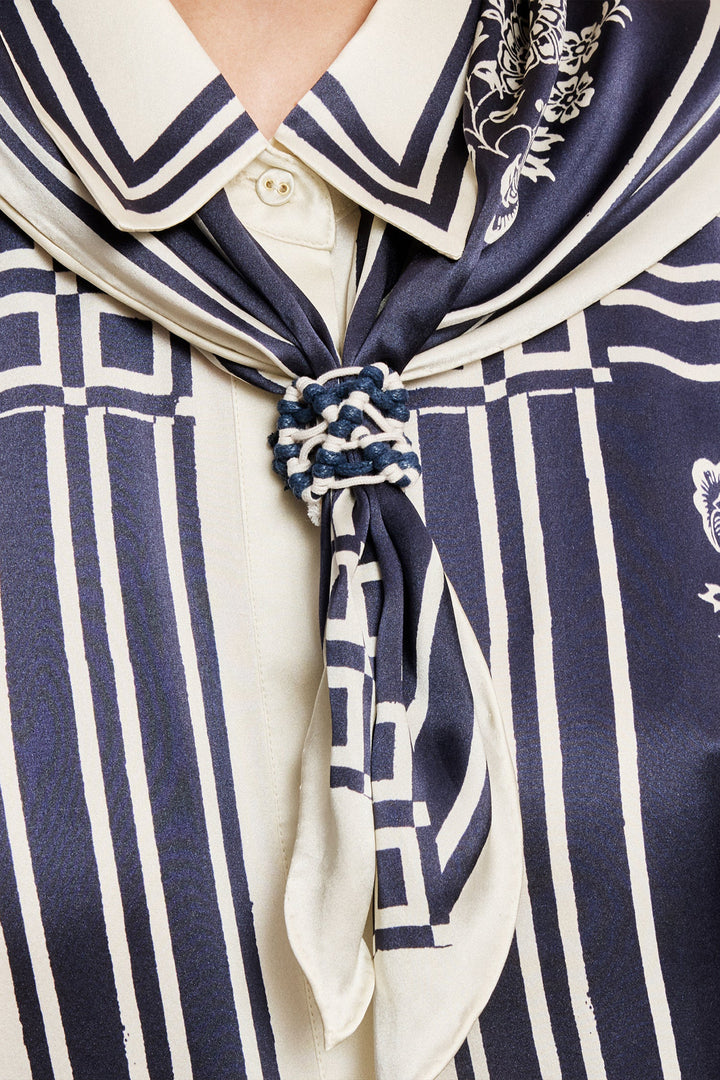 Alemais Banderra Silk Scarf Shirt