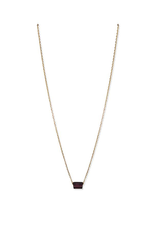 Alouette Design
 Garnet Necklace - Gold
