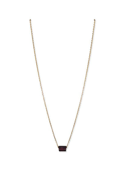 Alouette Design
 Garnet Necklace - Gold
