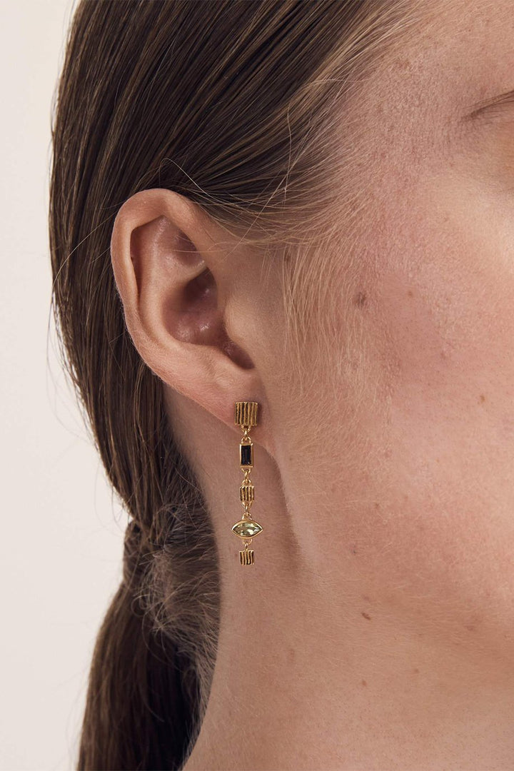 Temple Of The Sun Cindi Earrings - Gold