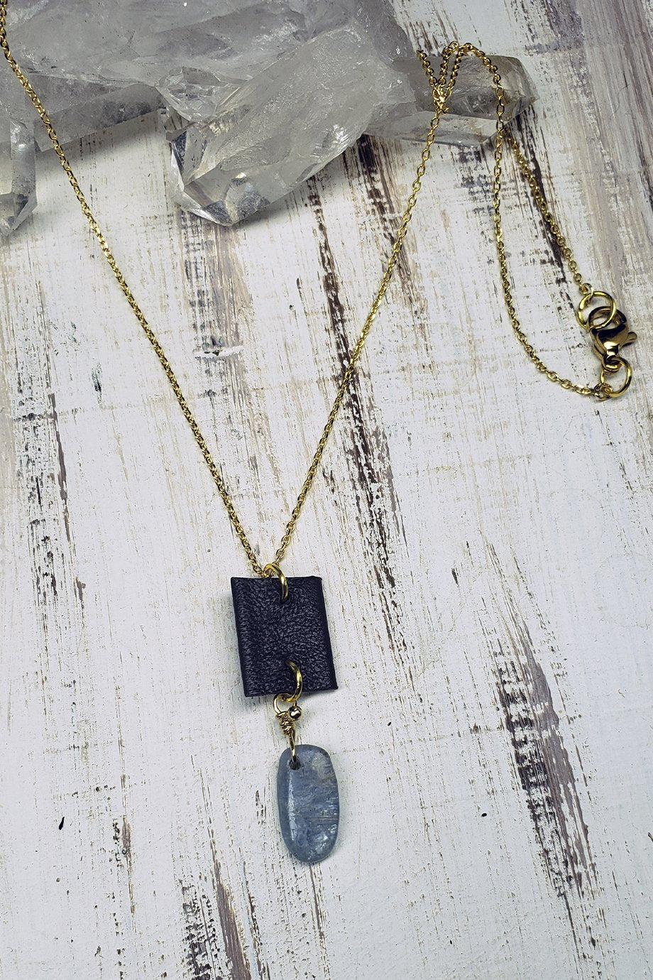 Marly Moretti Kyanite Necklac - Gold