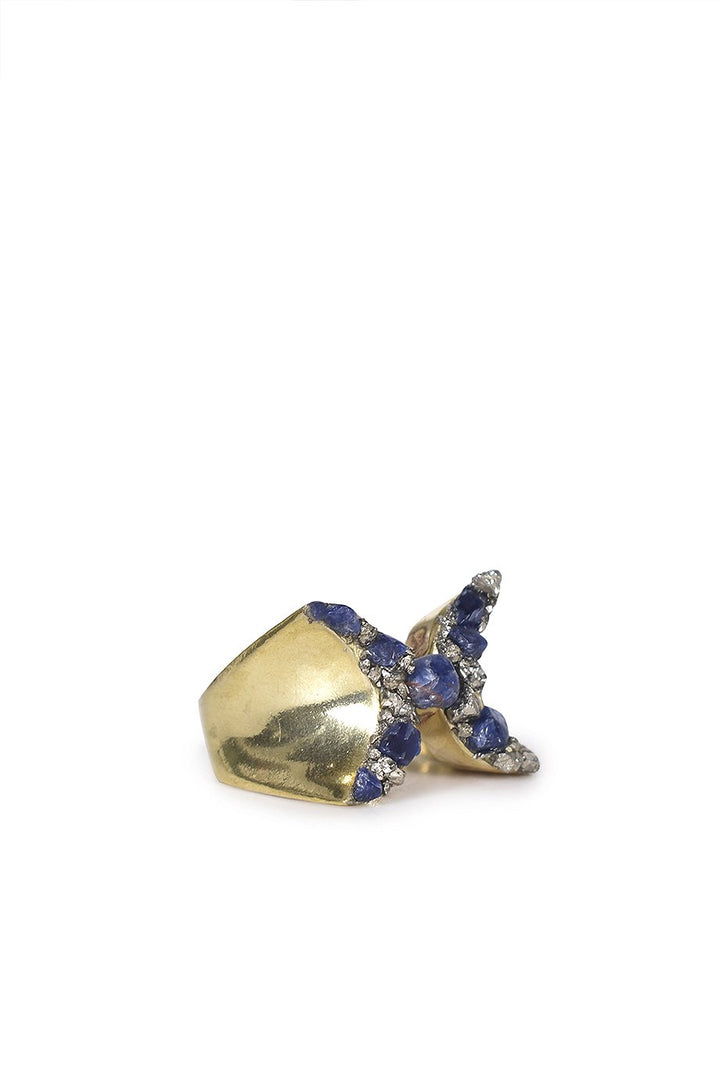 Marly Moretti Sodalite Ring - Brass