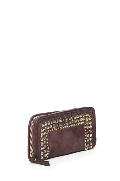 Campomaggi Studded Wallet - Wine