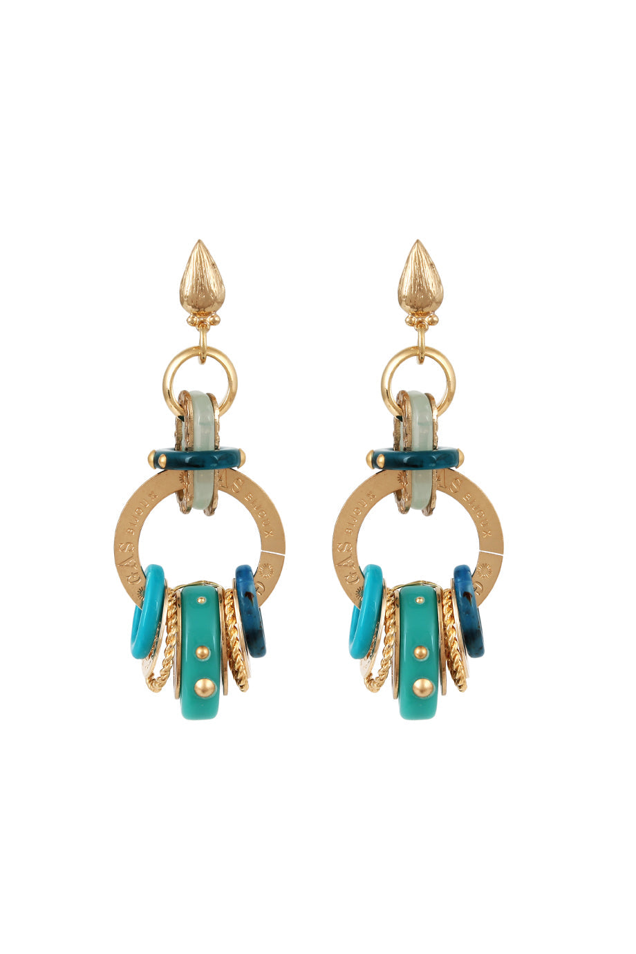 GAS BIJOUX Prato Earring - Turquoise