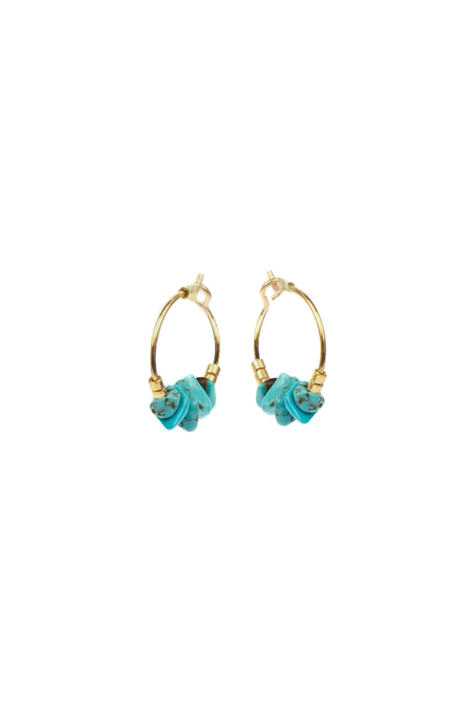 Medecine Douce Yvette Hoops - Turquoise