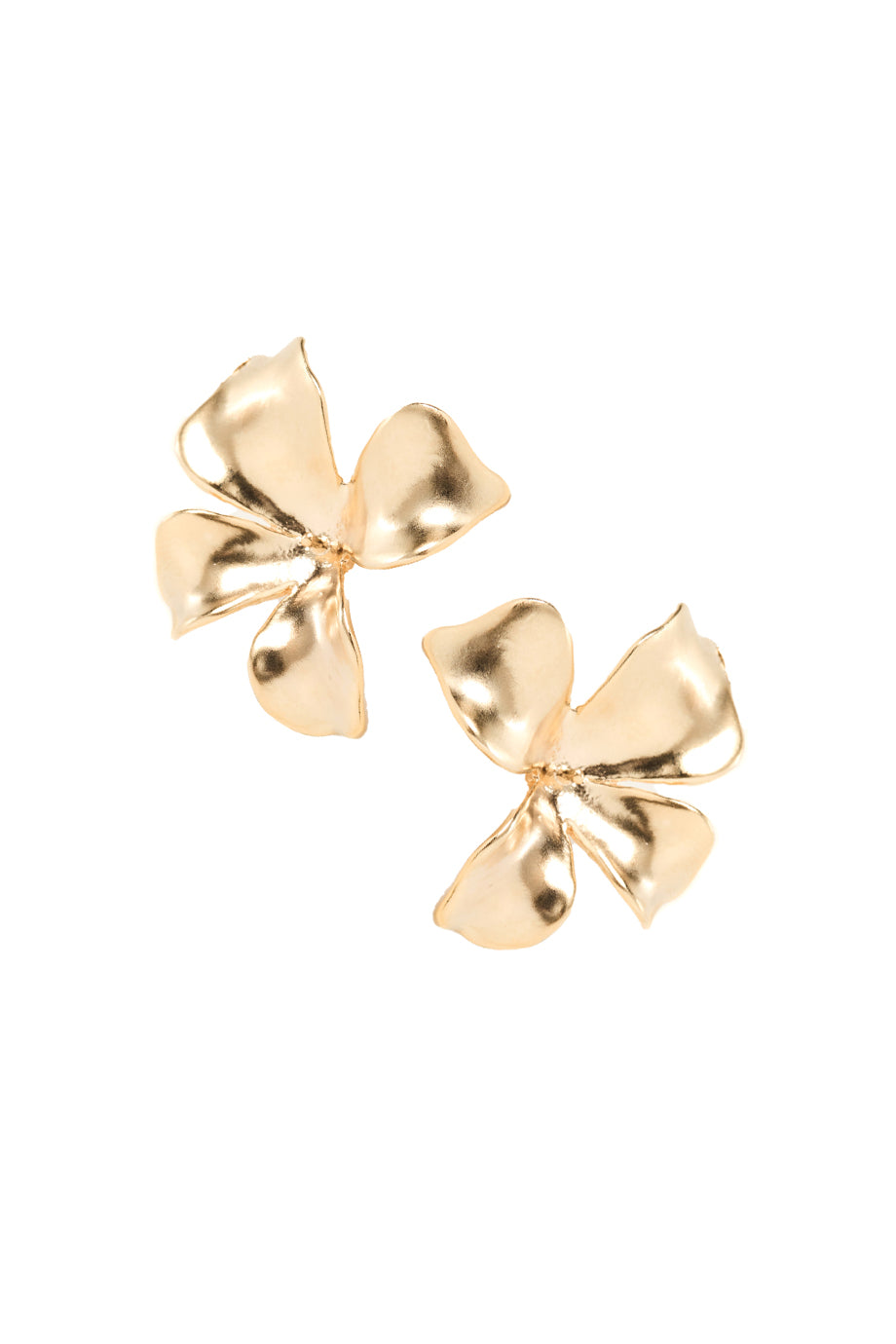 Shashi Lotus Studs - Gold