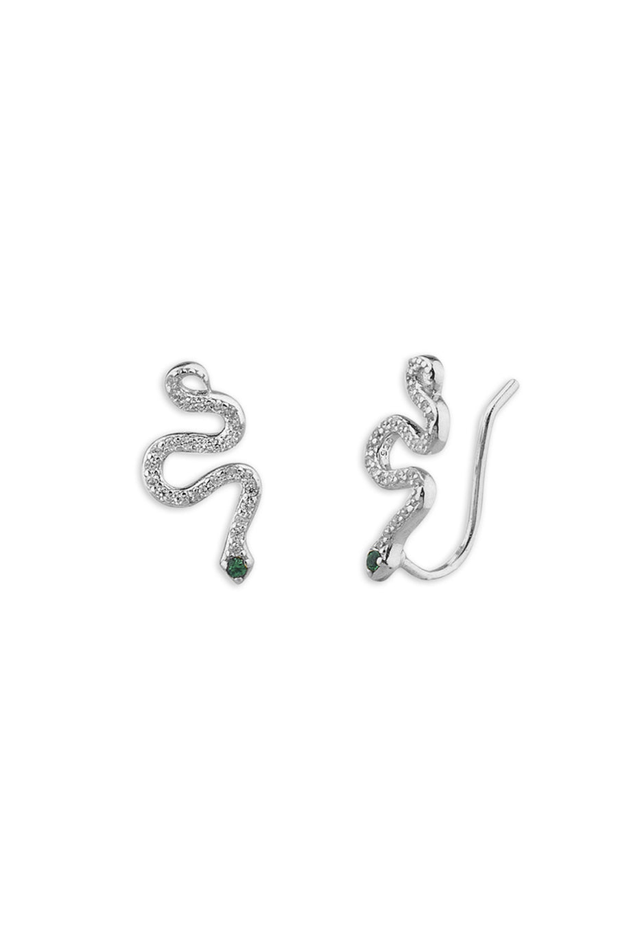 Shashi Snake Earring - Silver