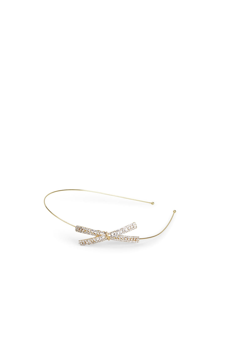 Sarah J Curtis Bow Headband - Gold