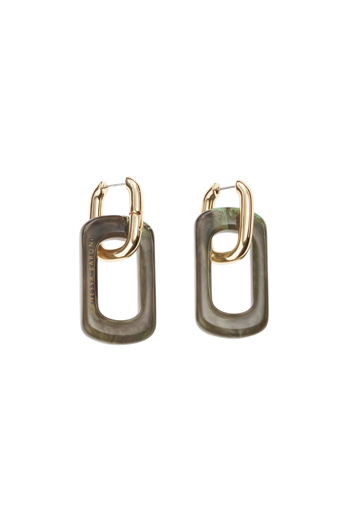 Vanessa Baroni Edge Earring - Grey