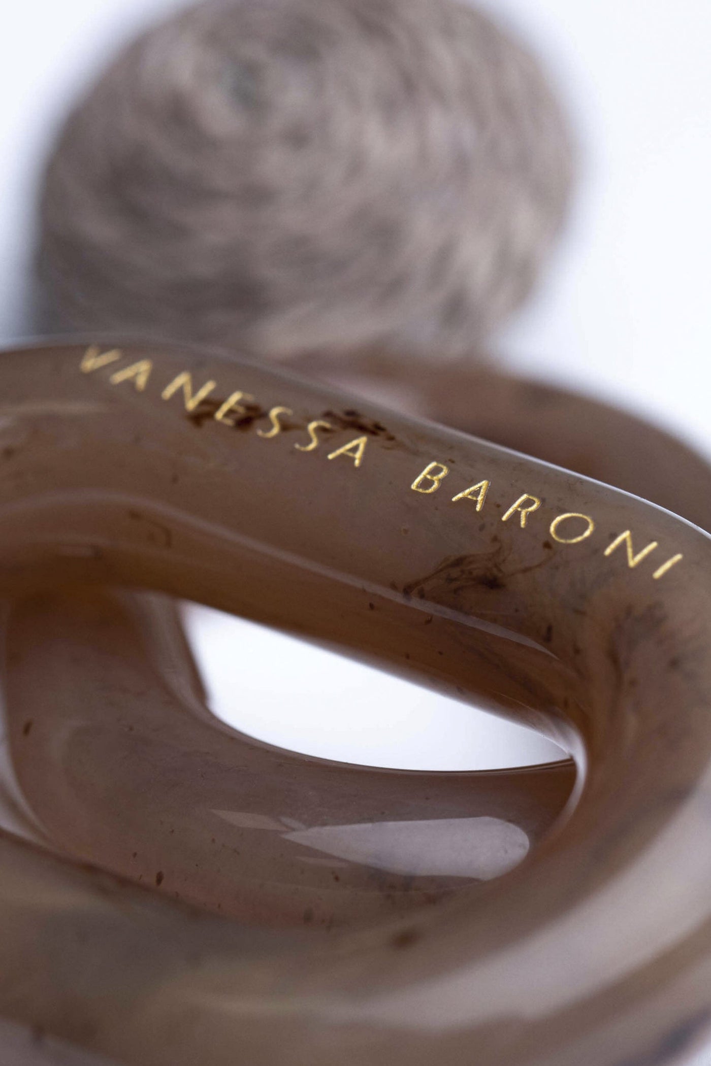 Vanessa Baroni Raffia Earring - Espresso