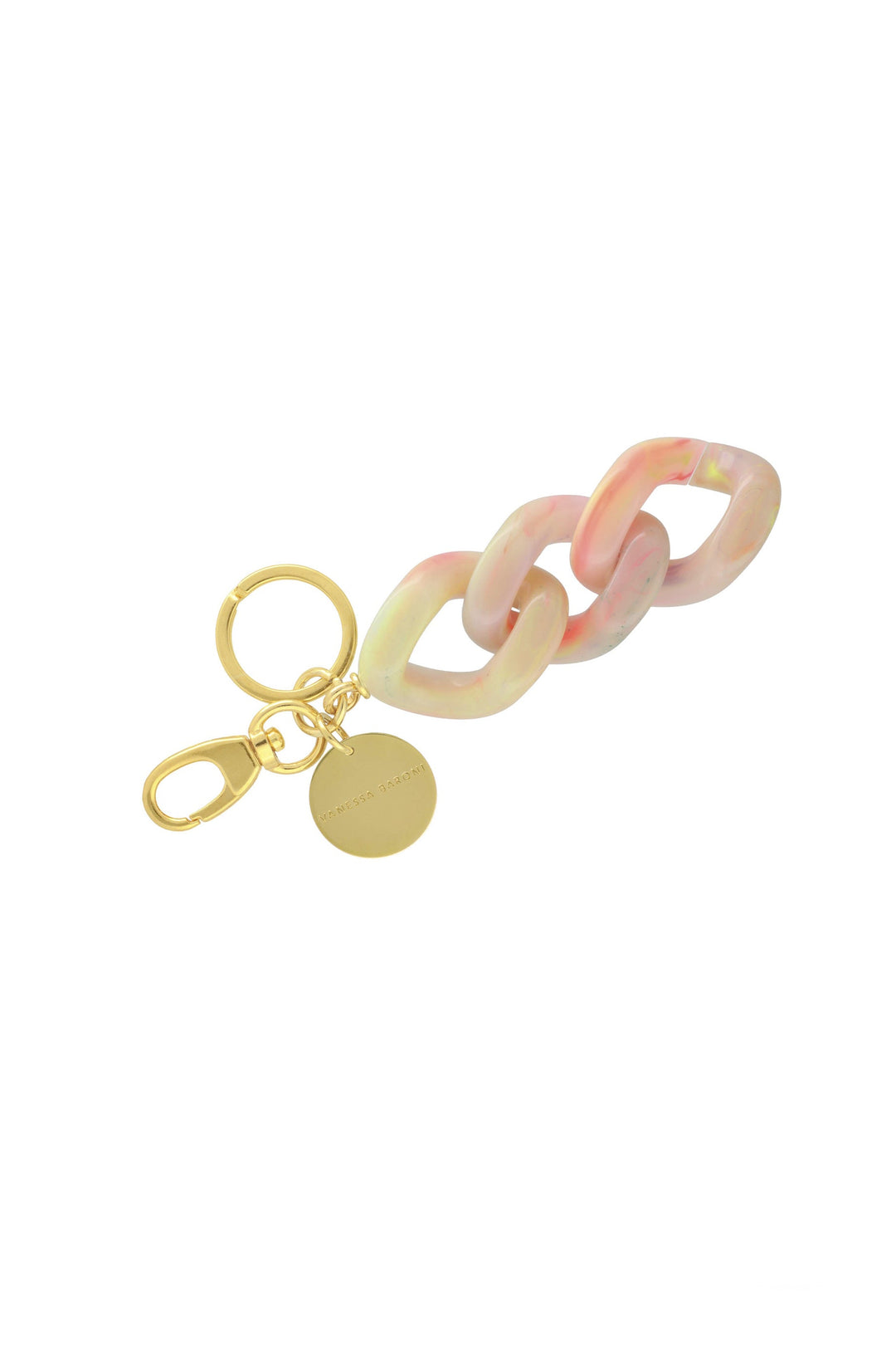 Vanessa Baroni Chain Keyring - Rainbow