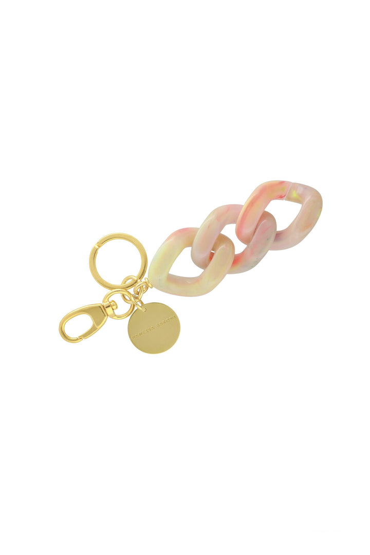 Vanessa Baroni Chain Keyring - Rainbow