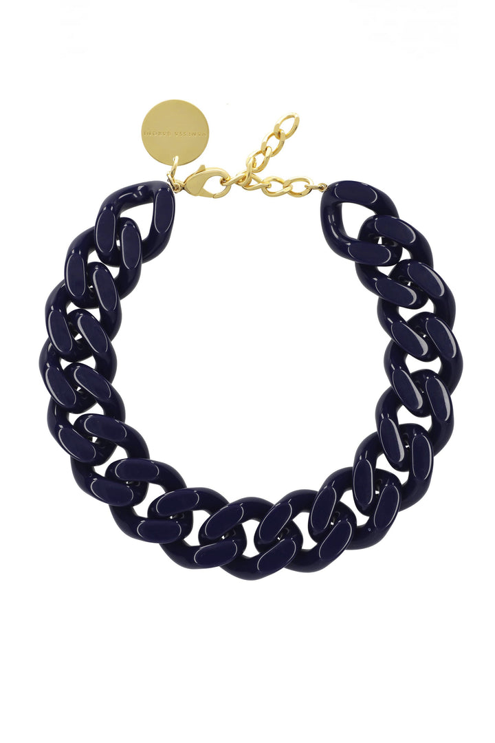 Vanessa Baroni Chain Necklace - Navy