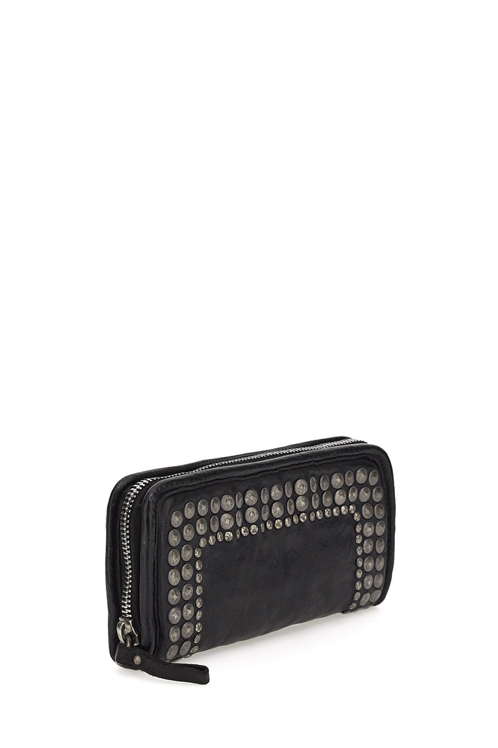 Campomaggi Studded Wallet - Black