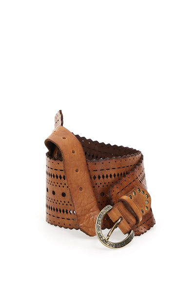 Campomaggi Perforated Belt - Tobacco