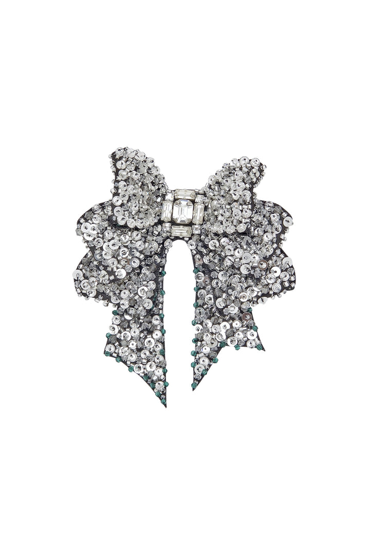 Madiso Bow Brooch - Silver