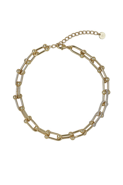 Kitte Pave Necklace - Gold
