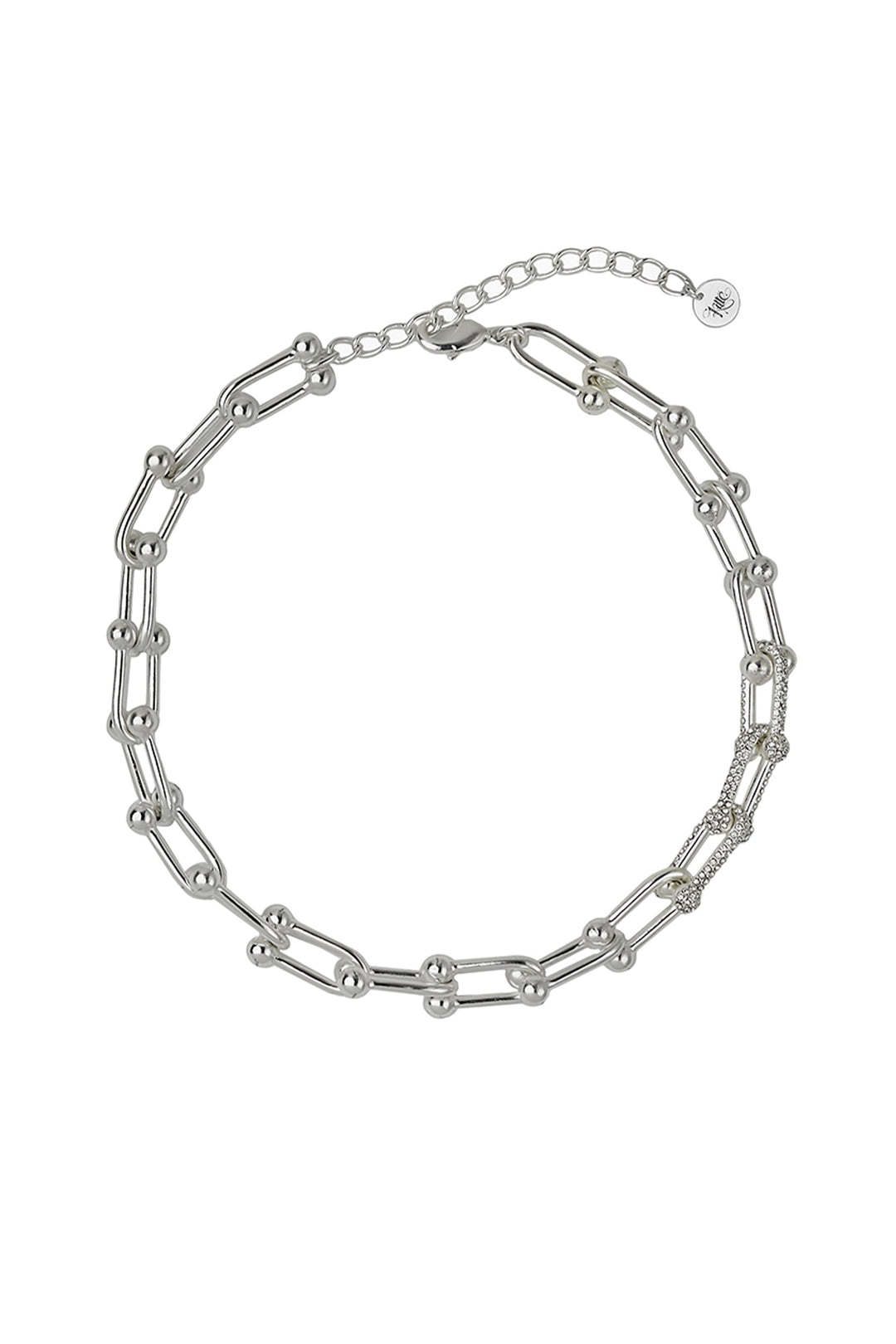 Kitte Pave Necklace - Silver