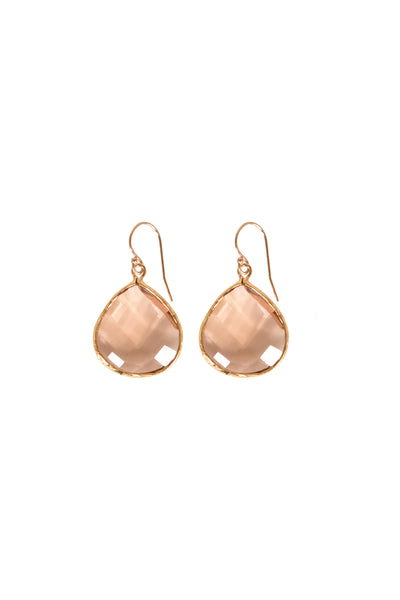 Alouette Design
 Crystal Earring - Peach