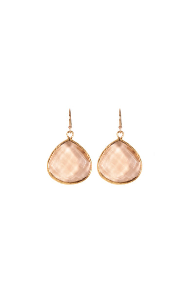 Alouette Design
 Crystal Earring - Peach