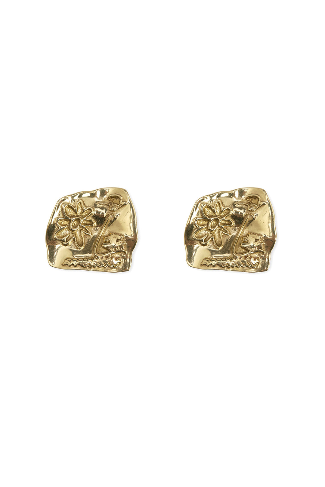 Alemais Soleil Studs - Gold