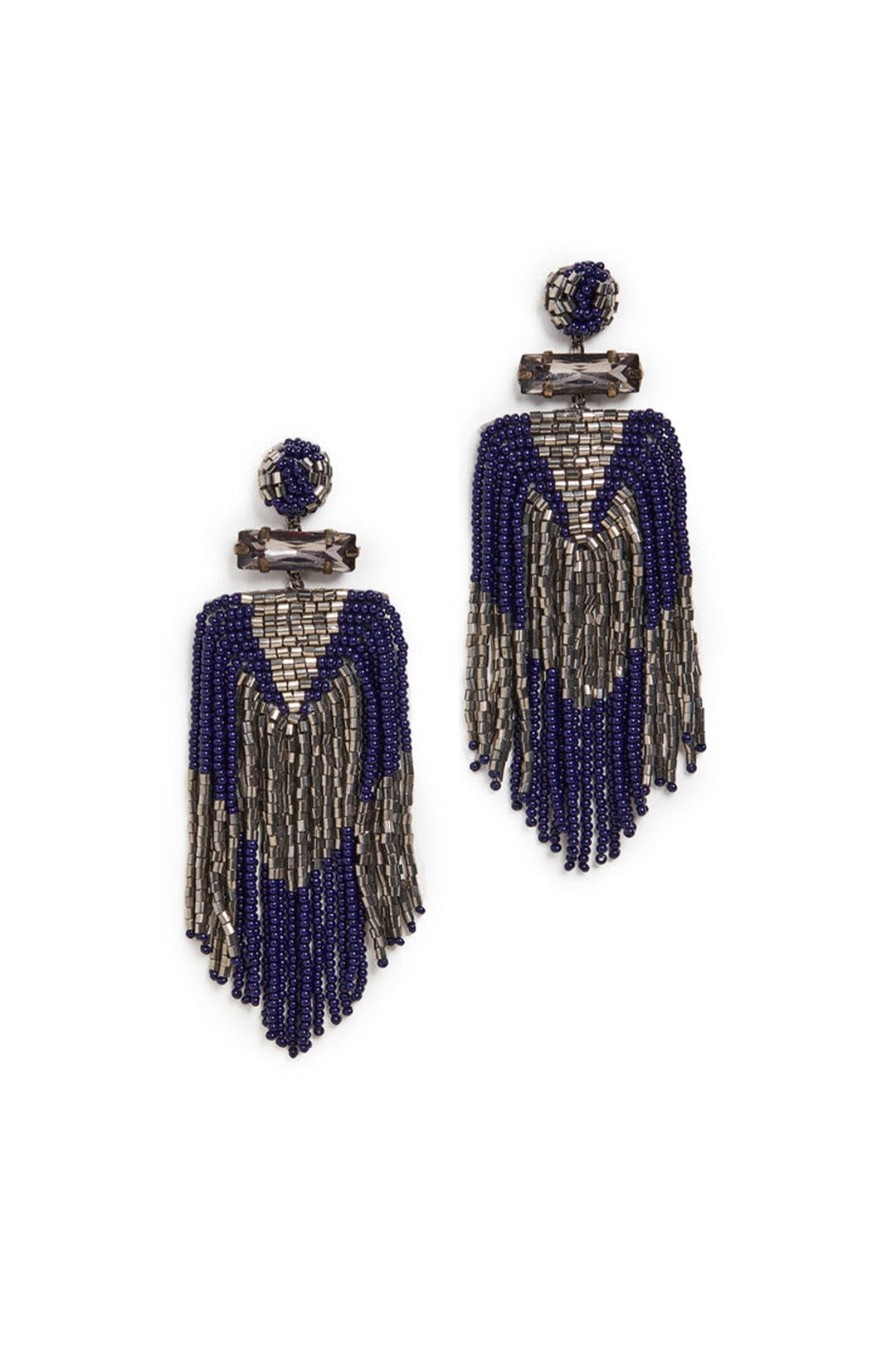 Deepa Gurnani Jody Earrings - Navy