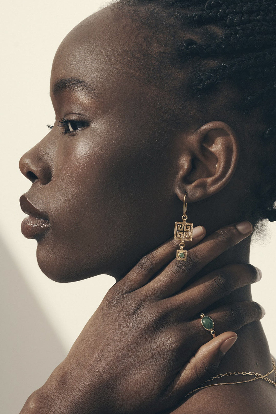 Temple Of The Sun Calise Earring - Gold
