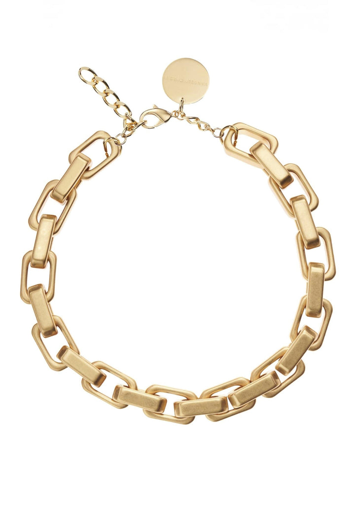 Vanessa Baroni Tank Necklace - Gold