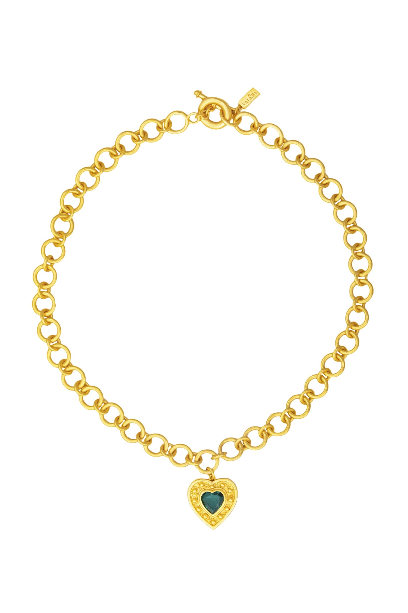 Valere Hearts Necklace - Emerald