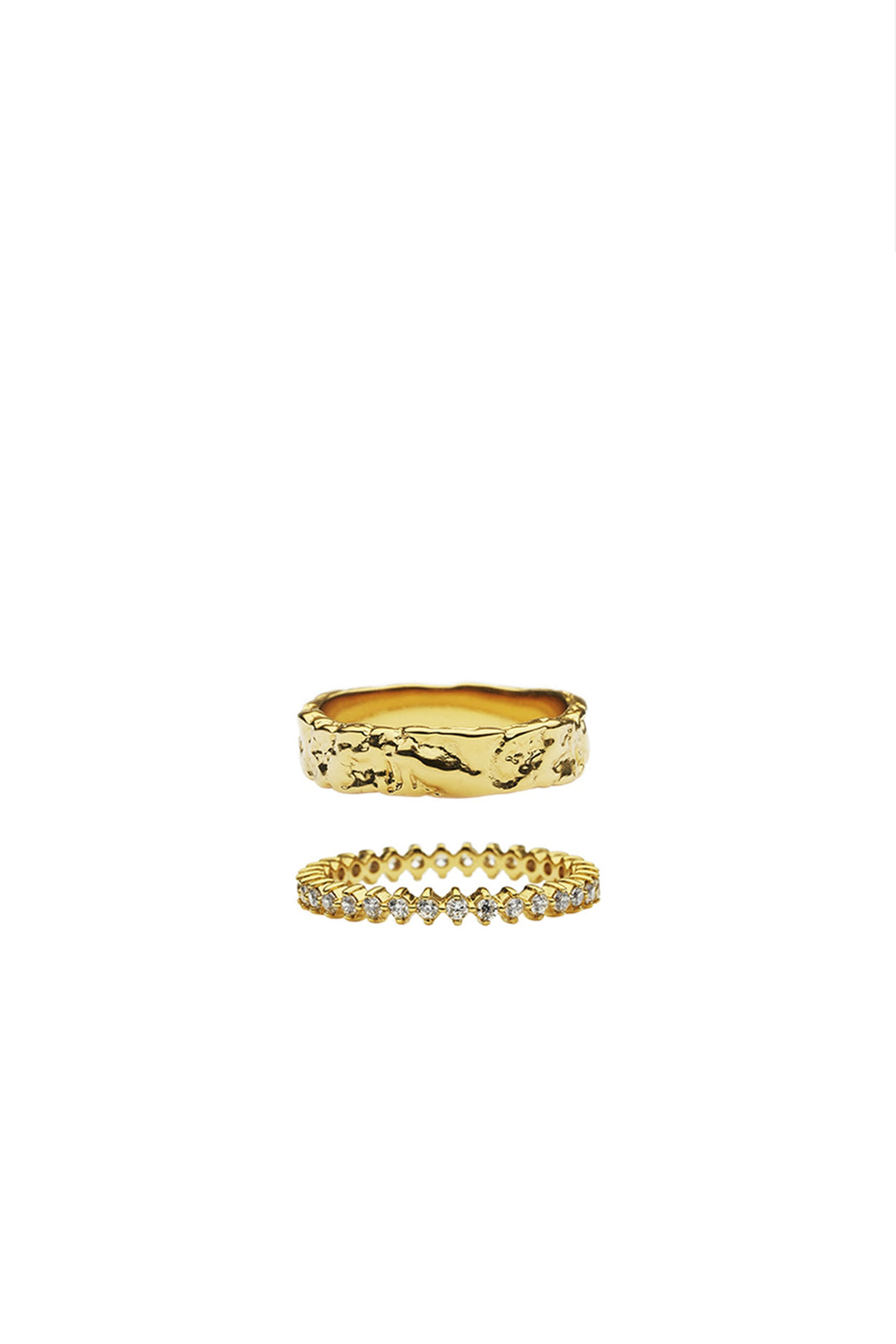 Amber Sceats Electra Rings - Gold