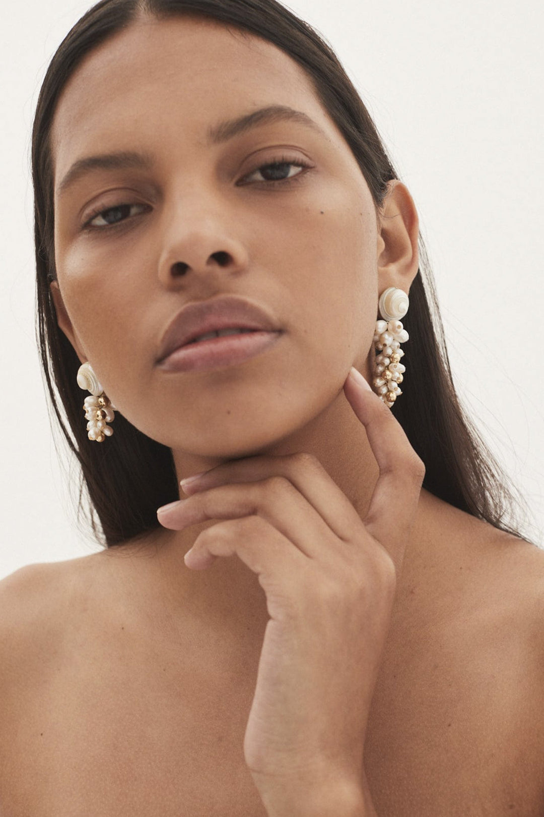 Alemais Shell Earring - Gold