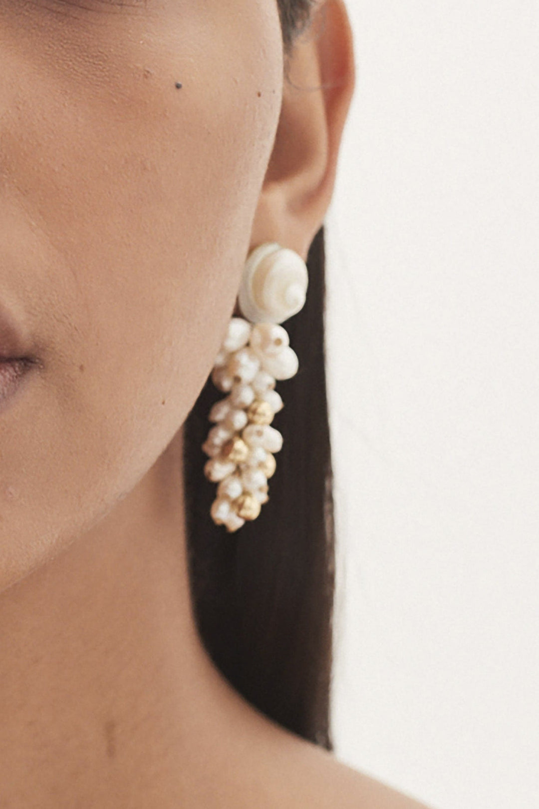 Alemais Shell Earring - Gold