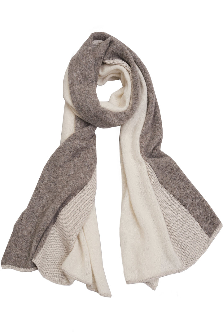 Transit Contrast Scarf - Ivory