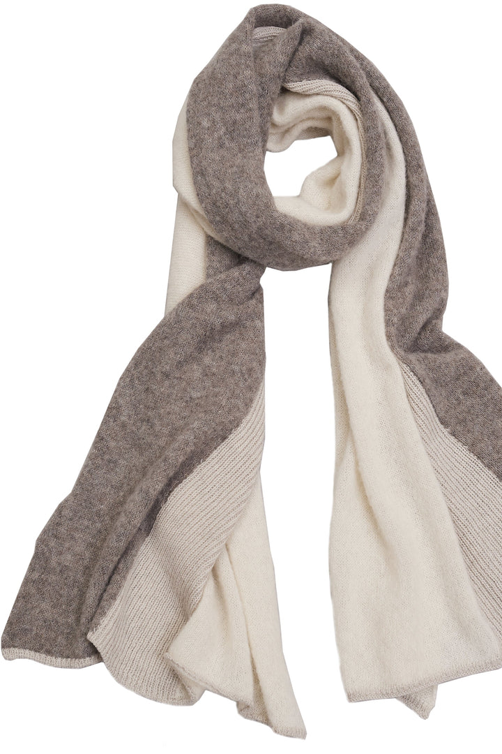 Transit Contrast Scarf - Ivory