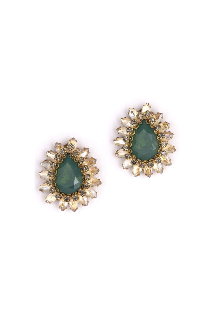 Deepa Gurnani Leesha Earring - Green