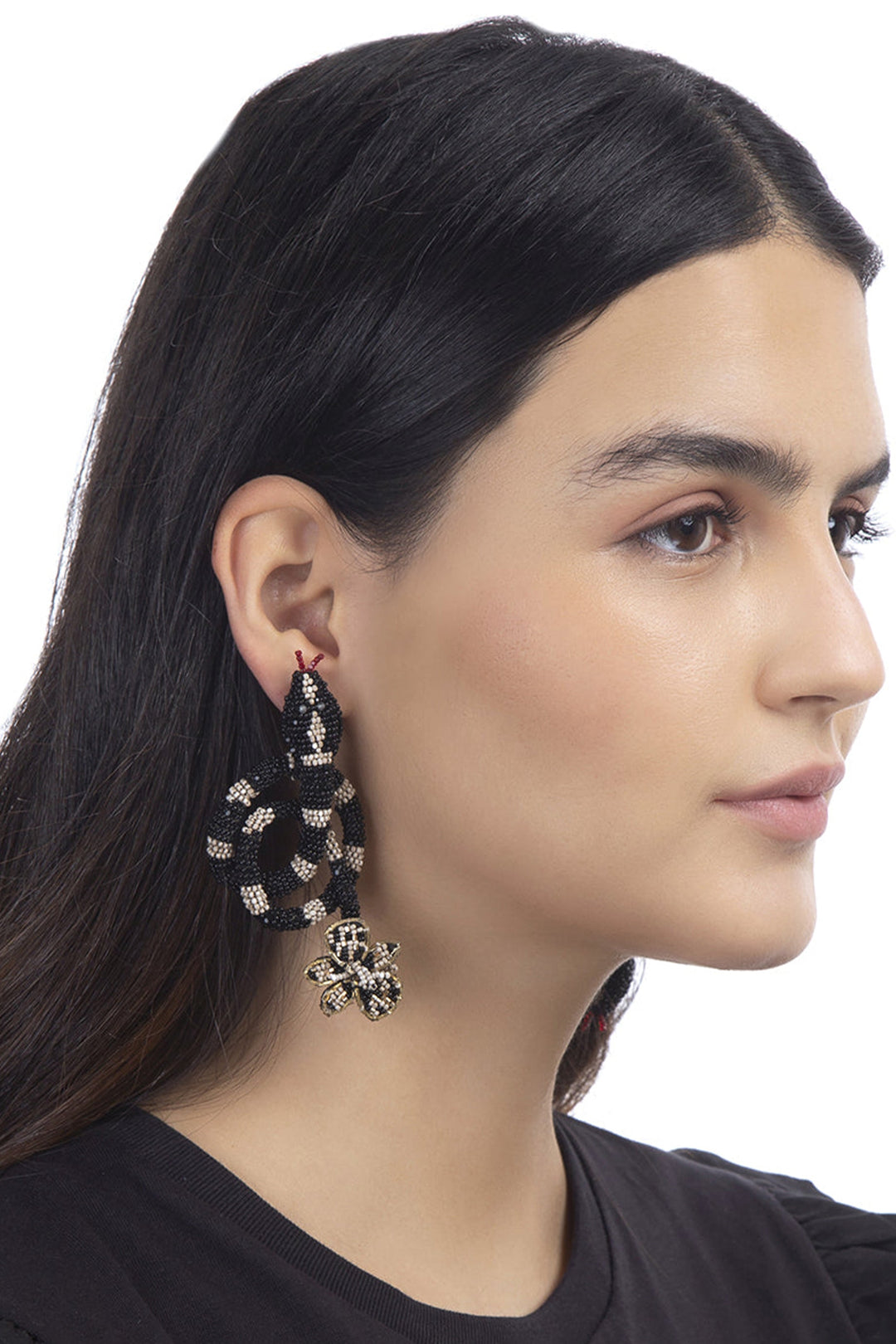 Deepa Gurnani Harlie Earring - Black