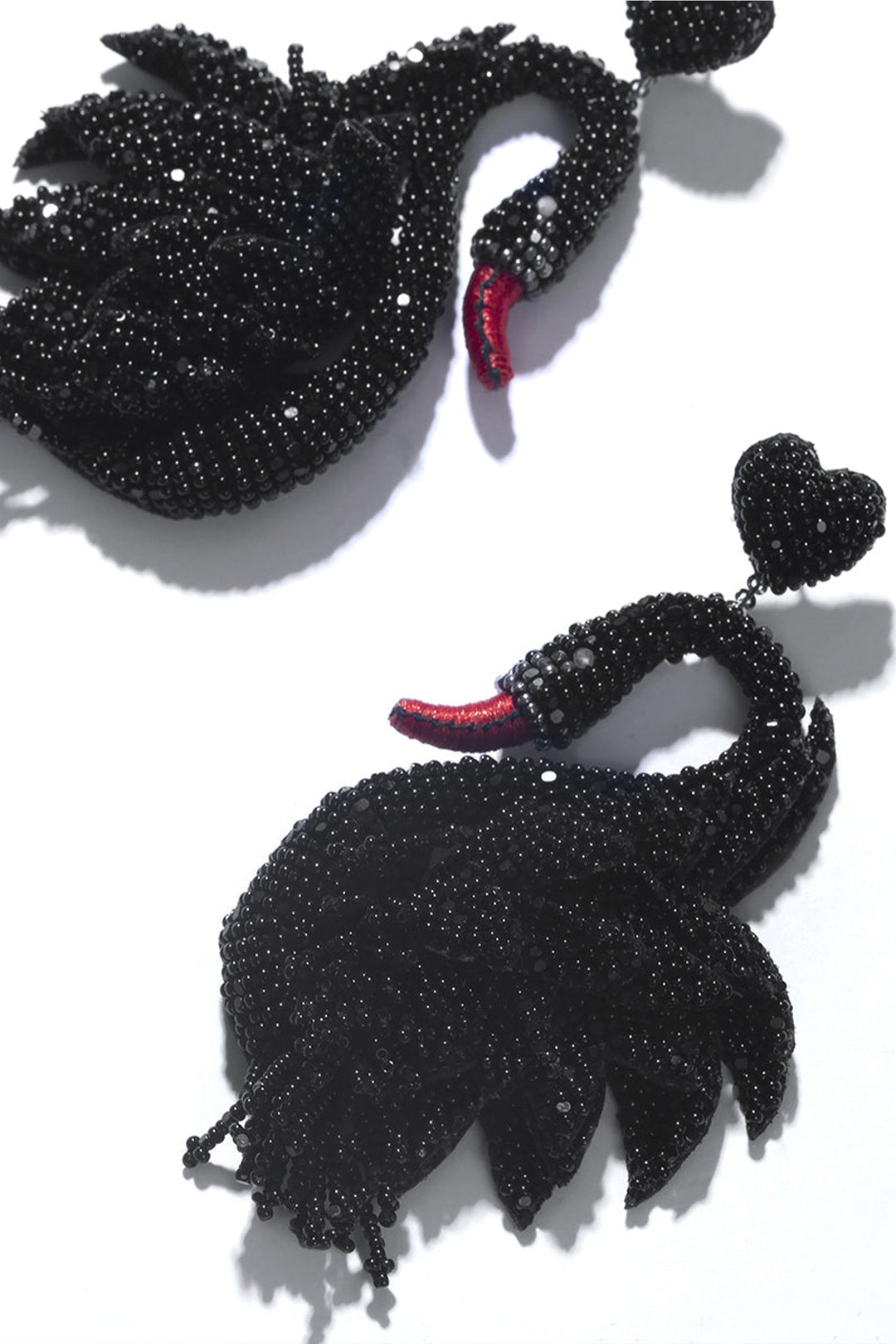 Deepa Gurnani Swan Earring - Black