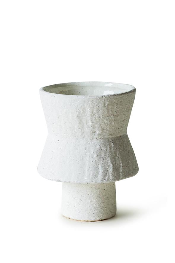 Husk Sascha Vase - White