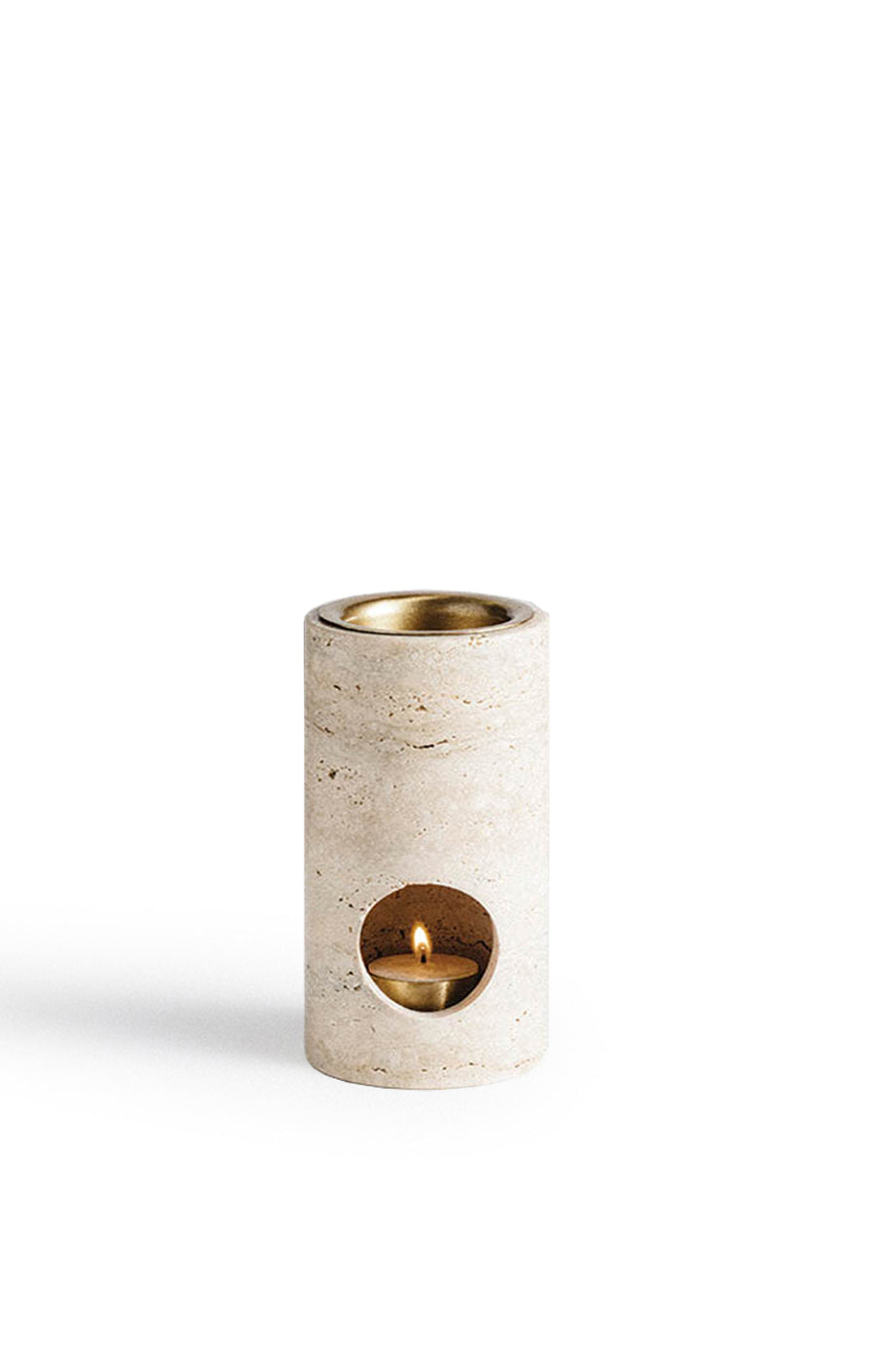 Husk Synergy Burner - Travertine