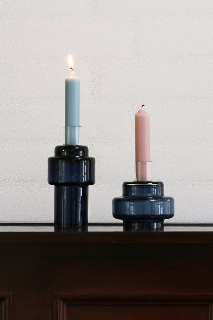 Husk 55 Candlestick - Indigo