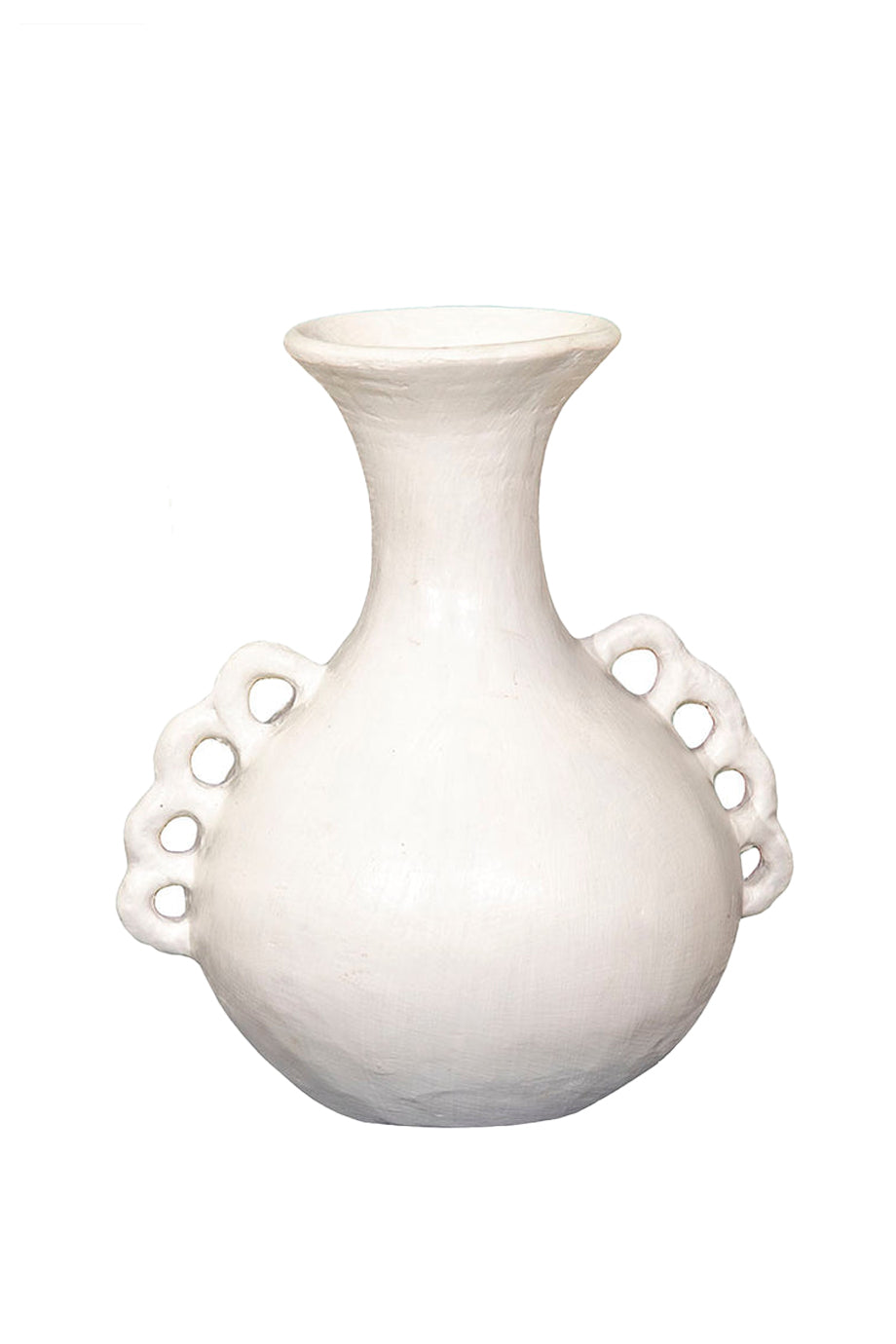 Husk Frill Vase - White