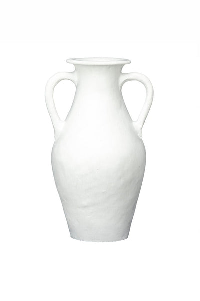 Husk Terracotta Pot - White