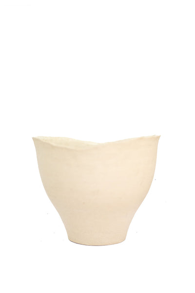 Husk Ceramic Vase - White