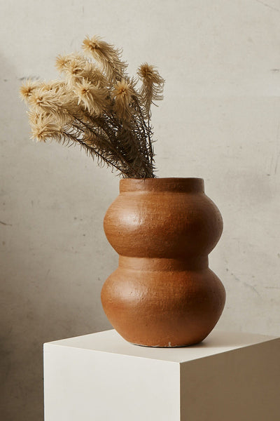 Husk Harold Vase - TerraCotta