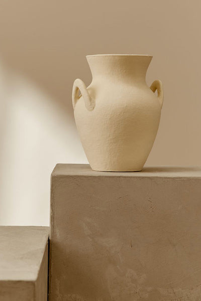 Husk Walter Vase - White