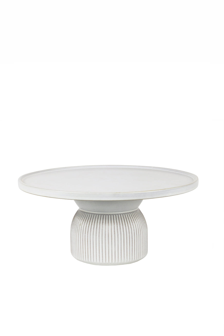 Husk Cake Stand - White