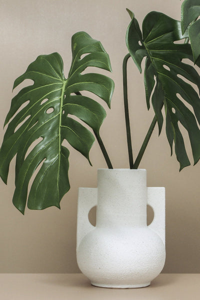 Husk Chloe Vase - White