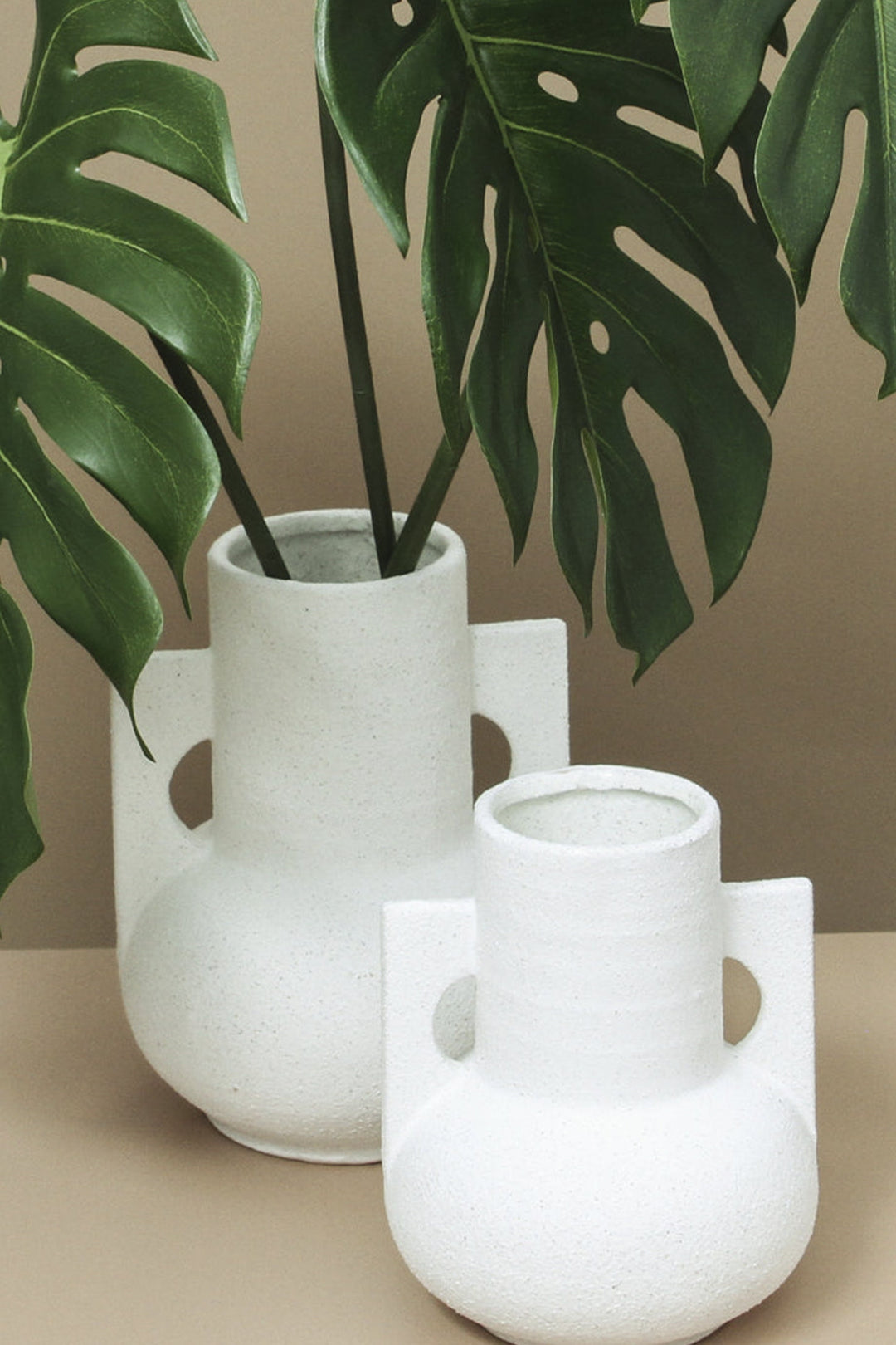 Husk Chloe Vase - White