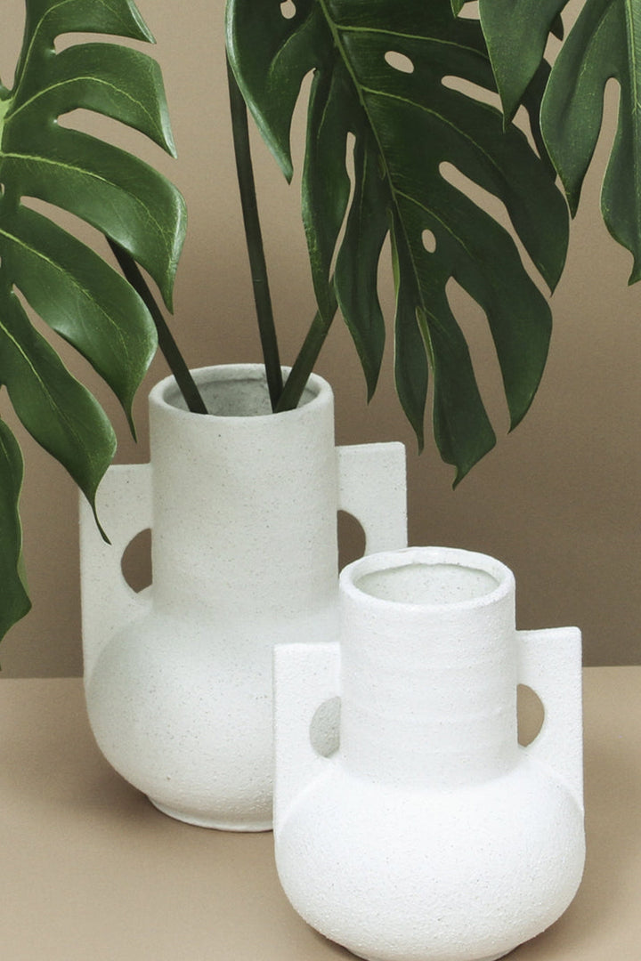 Husk Chloe Vase - White