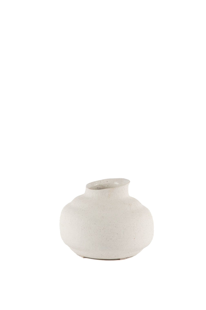 Husk Agni Vase - White